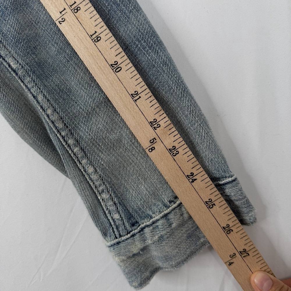 VTG 90s Polo Ralph Lauren Jean Jacket Adult (Large) Blue Denim USA Fabric - Picture 6 of 13